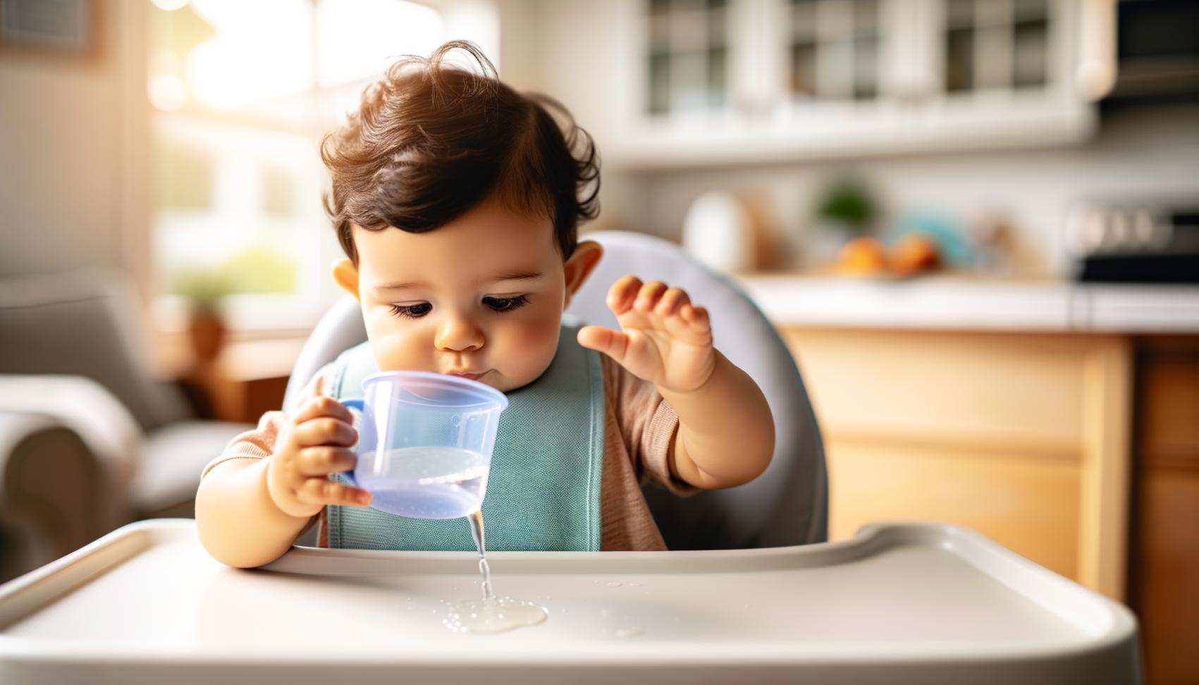 wanneer baby water drinken