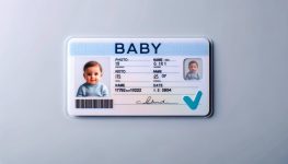 wanneer id kaart baby
